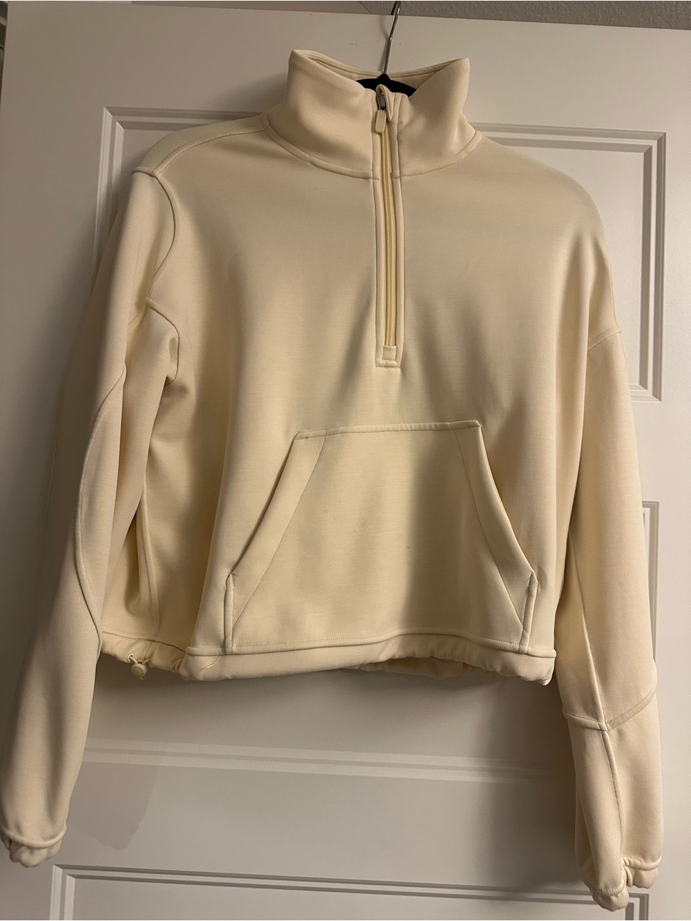 lululemon athletica Cropped Cream Half-Zip Pullover - Picture 3 of 5
